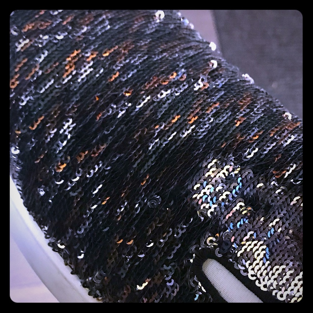 Christian louboutin sequin loafer